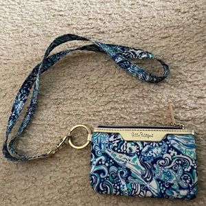 Lily Pulitzer Wallet and Lanyard